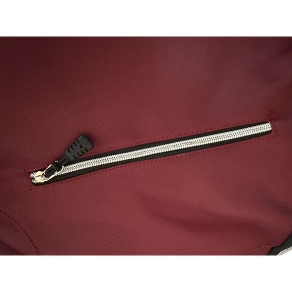 Mosiso Sling Backpack With USB Charging Port Water-Resistant Lightweight Maroon - Picture 3 of 7